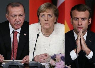 نشست اردوغان، مرکل و مکرون هم ویدئو کنفرانسی شد